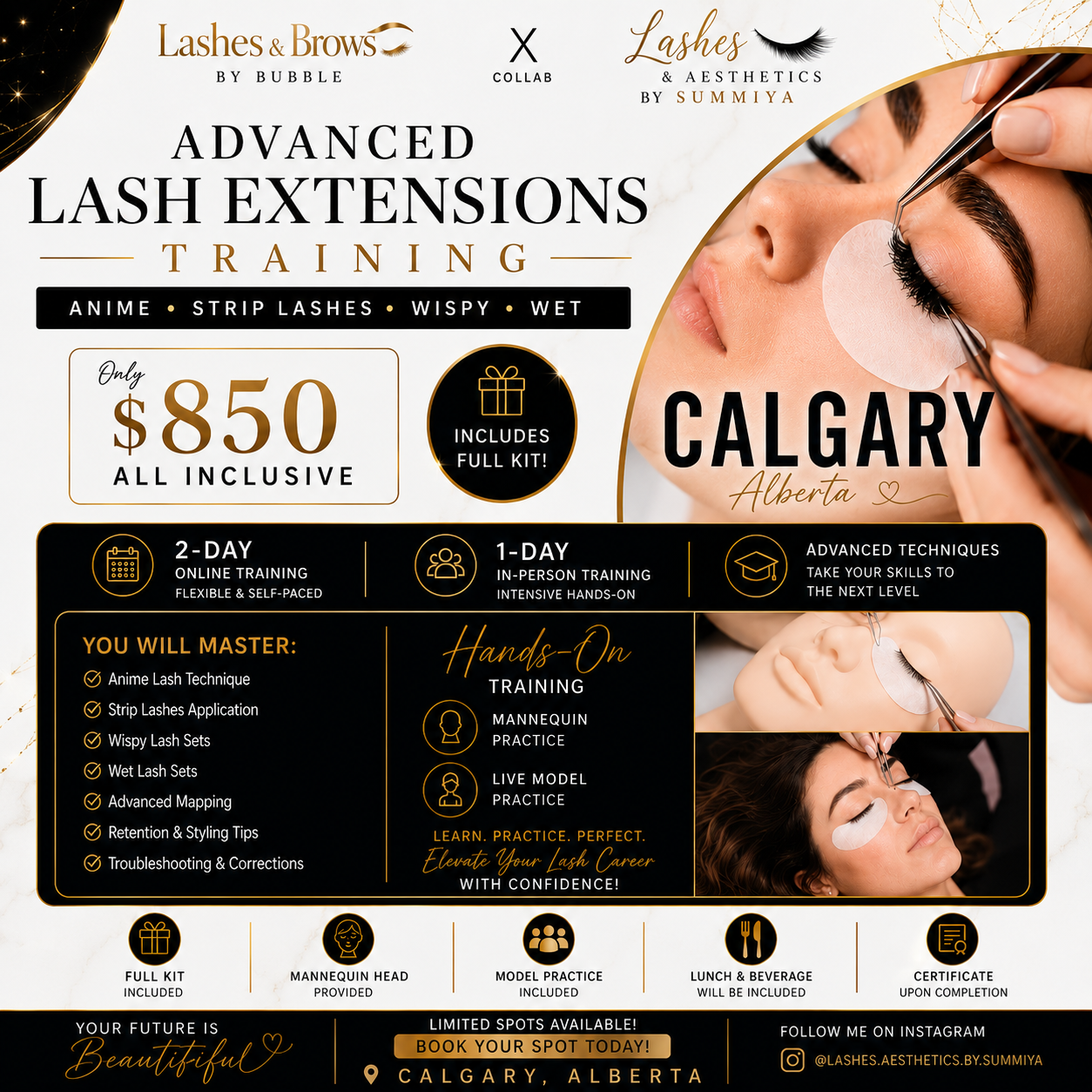 CALGARY Lash extensions training