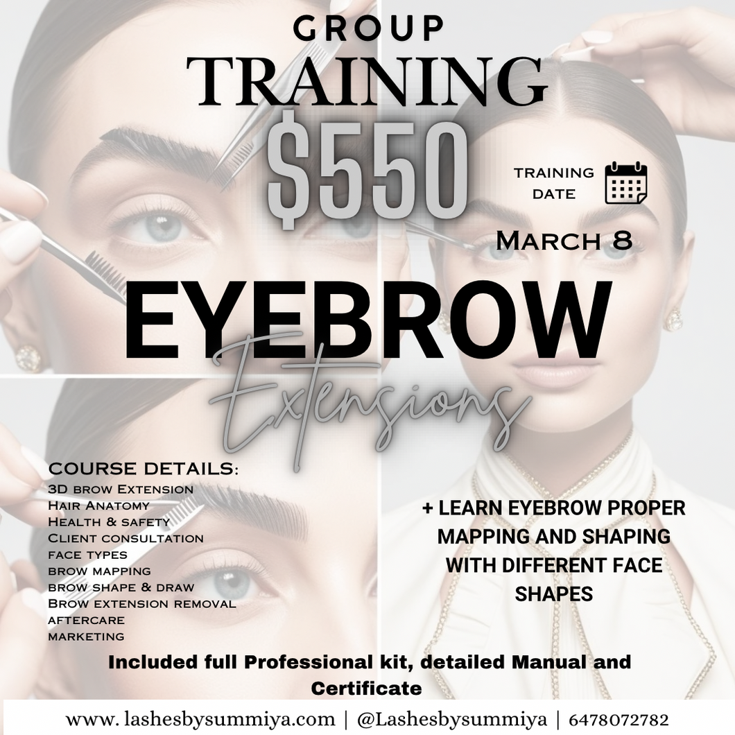 Brow Extensions and Mapping training