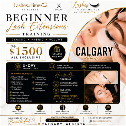 CALGARY Lash extensions training