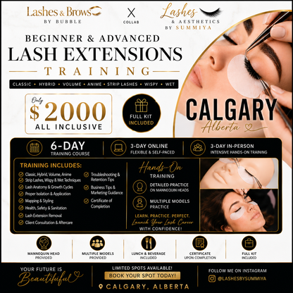 CALGARY Lash extensions training