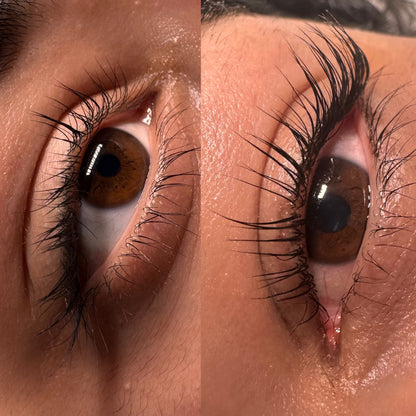 Lash lift and tint