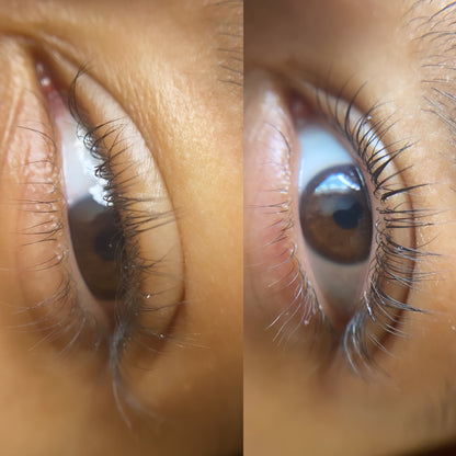 Lash lift and tint