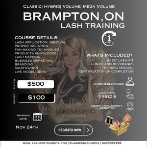 Lash Extensions Masterclass group Training