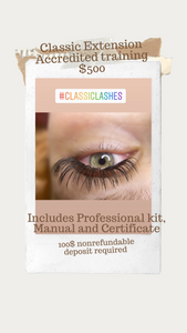 Classic Lash extensions Training deposit